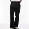 Topman Smart Cotton Wide Leg Trousers In Black For Men -Daily Wardrobe Shop 207235195 1 black