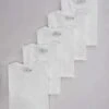 Topman 5 Pack Regular Fit T-shirt In White For Men