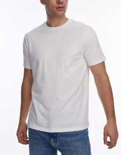 Topman 5 Pack Regular Fit T-shirt In White For Men -Daily Wardrobe Shop 207298543 3