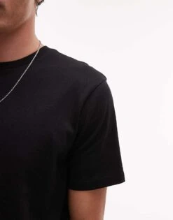 Topman 3 Pack Regular Fit T-shirt In Black, Khaki And Burgundy For Men Multi 10 Topman 3 Pack Regular Fit T-shirt In Black, Khaki And Burgundy For Men Multi -Daily Wardrobe Shop 207298551 4