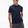 Topman Regular Fit T-shirt In Navy For Men -Daily Wardrobe Shop 207298583 1 navy