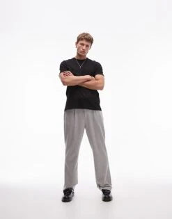 Topman 2 Pack Regular Fit T-shirt In Black And White For Men Multi -Daily Wardrobe Shop 207298671 3