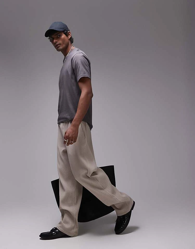 Topman Regular Fit T-shirt In Charcoal For Men Grey 4 Topman Regular Fit T-shirt In Charcoal For Men Grey - Image 2