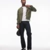 Topman Lightweight Bomber Jacket In Khaki For Men -Daily Wardrobe Shop 207334604 1 khaki