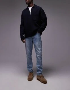 Topman Stretch Skinny Jeans In Light Wash Blue For Men Light Blue -Daily Wardrobe Shop 207375854 1 lightblue 1