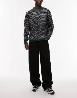 Topman Baggy Jeans In Black For Men -Daily Wardrobe Shop 207375878 1 black 1