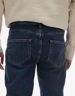 Topman Stretch Slim Jeans In Mid Wash Blue For Men -Daily Wardrobe Shop 207375886 4