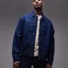 Topman Denim Jacket In Raw Blue For Men -Daily Wardrobe Shop 207385195 1 rawblue