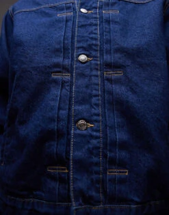 Topman Denim Jacket In Raw Blue For Men -Daily Wardrobe Shop 207385195 4