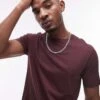 Topman Regular Fit T-shirt In Brown For Men