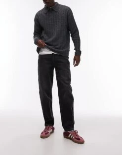 Topman Taper Jeans In Washed Grey For Men 13 Topman Taper Jeans In Washed Grey For Men -Daily Wardrobe Shop 207471068 1 washedgrey 1