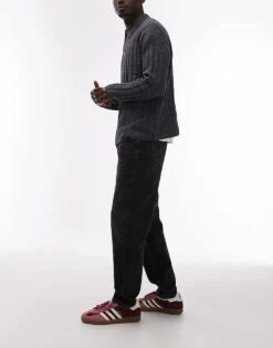 Topman Taper Jeans In Washed Grey For Men 10 Topman Taper Jeans In Washed Grey For Men -Daily Wardrobe Shop 207471068 3