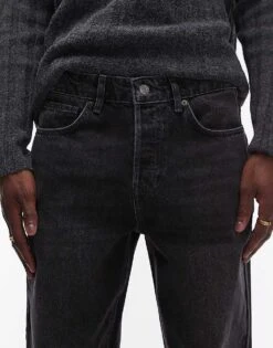 Topman Taper Jeans In Washed Grey For Men 12 Topman Taper Jeans In Washed Grey For Men -Daily Wardrobe Shop 207471068 5