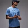 Topman Regular Fit T-shirt In Blue For Men -Daily Wardrobe Shop 207472533 1 blue