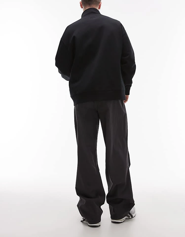 Topman Twill Washed Trousers In Grey For Men 5 Topman Twill Washed Trousers In Grey For Men - Image 3