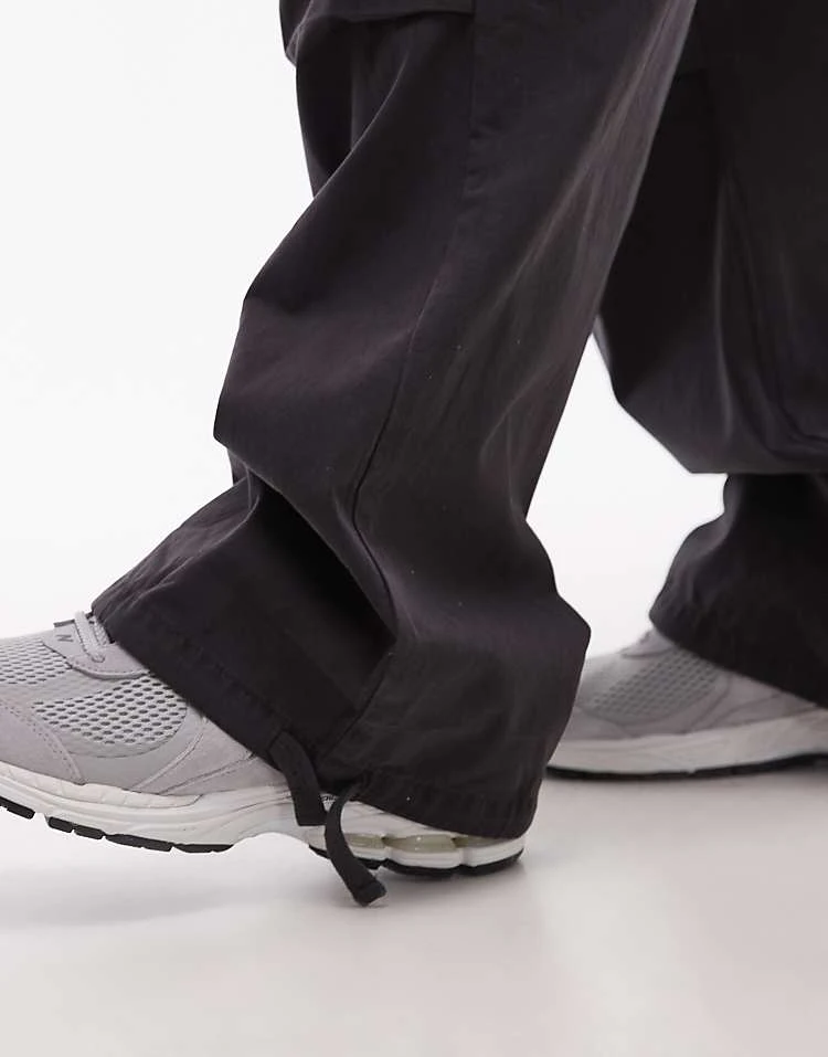 Topman Twill Washed Trousers In Grey For Men 6 Topman Twill Washed Trousers In Grey For Men - Image 4