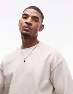 Topman Oversized Fit Linen Blend Short In Stone For Men 9 Topman Oversized Fit Linen Blend Short In Stone For Men -Daily Wardrobe Shop 207550986 3