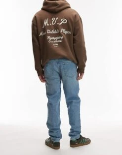 Topman Rigid Taper Jean In Light Wash Blue For Men -Daily Wardrobe Shop 207710493 3