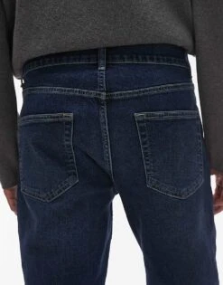 Topman Stretch Slim Jean In Dark Wash Blue For Men Mid Wash Blue -Daily Wardrobe Shop 207710557 4