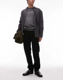 Topman Stretch Slim Jean In Black For Men