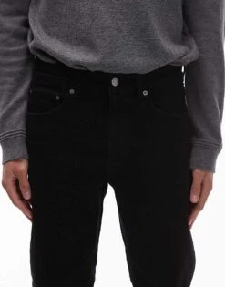 Topman Stretch Slim Jean In Black For Men -Daily Wardrobe Shop 207710558 5