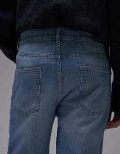 Topman Rigid Straight Jean In Light Wash Blue For Men -Daily Wardrobe Shop 207721084 4