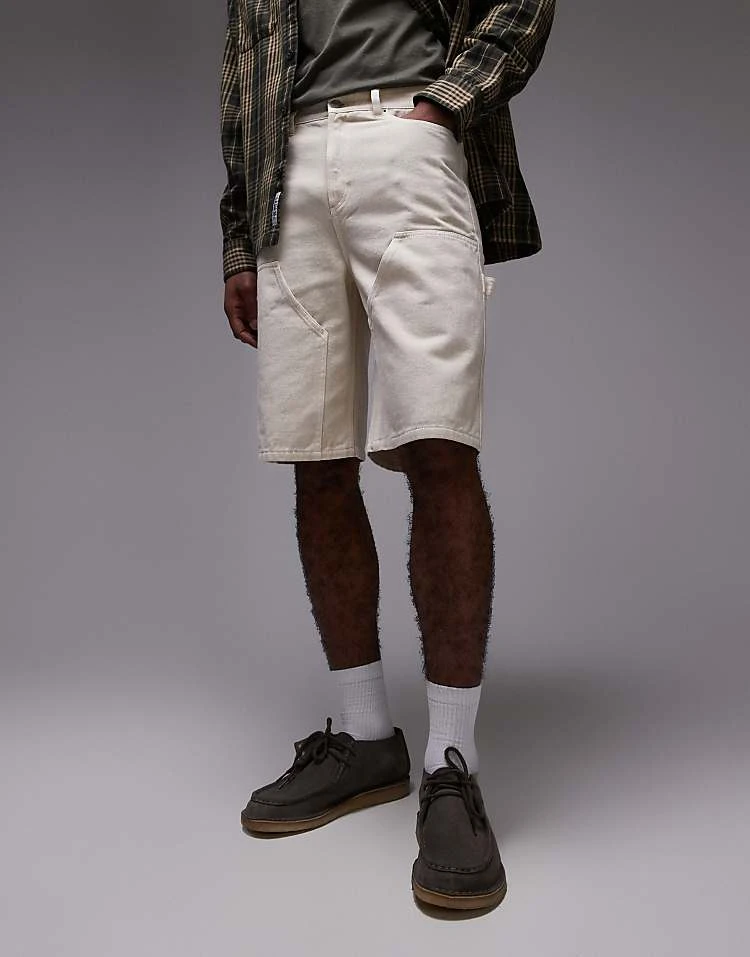 Topman Carpenter Short In Ecru For Men 4 Topman Carpenter Short In Ecru For Men - Image 2