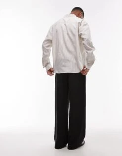 Topman Baggy Textured Joggers In Charcoal For Men -Daily Wardrobe Shop 207966185 3