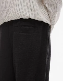 Topman Baggy Textured Joggers In Charcoal For Men -Daily Wardrobe Shop 207966185 4